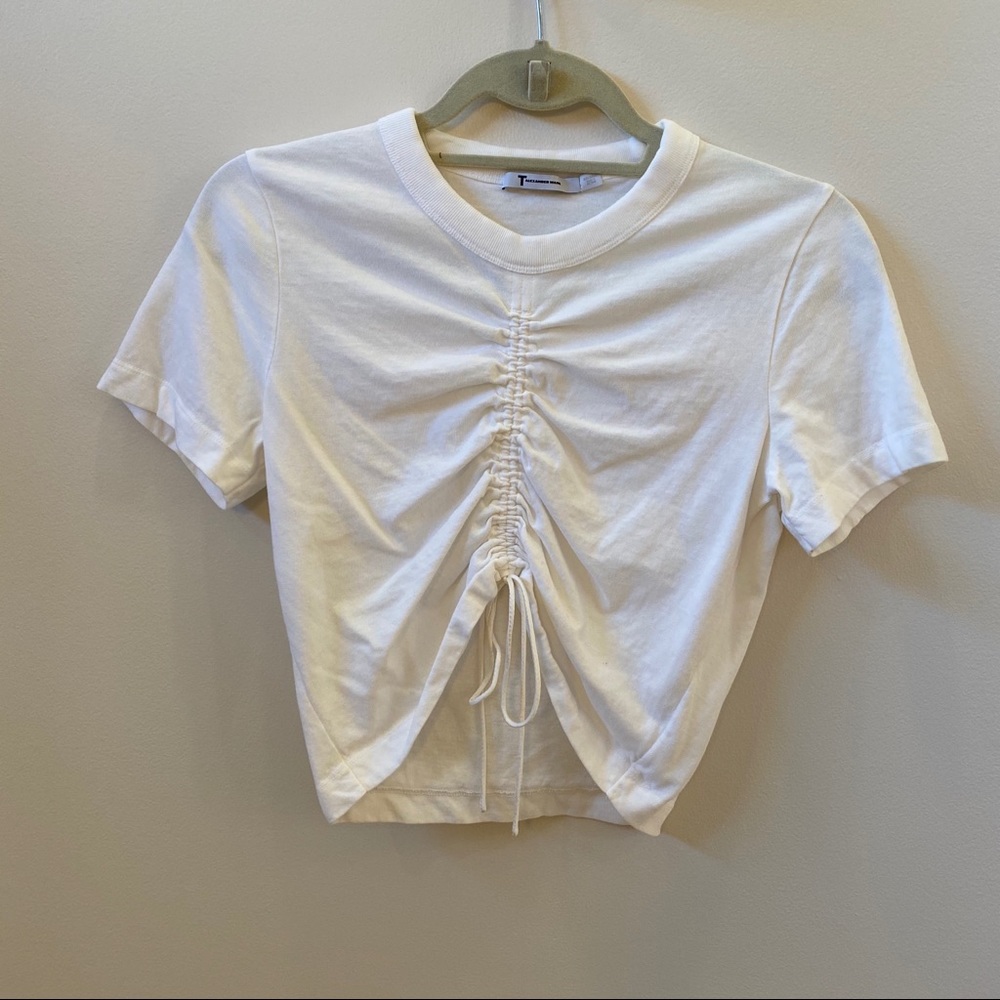 T by Alexander Wang Crop Top with Front Tie